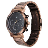 Fastrack 3287KM07 Tick Tock Quartz Analog Black Dial With Brown Stainless steel Strap Watch
