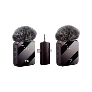 F11 2:1 Wireless Microphone For IPhone , Android and Camera